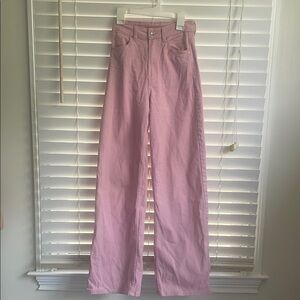 H&M Pink High-Waisted Pants